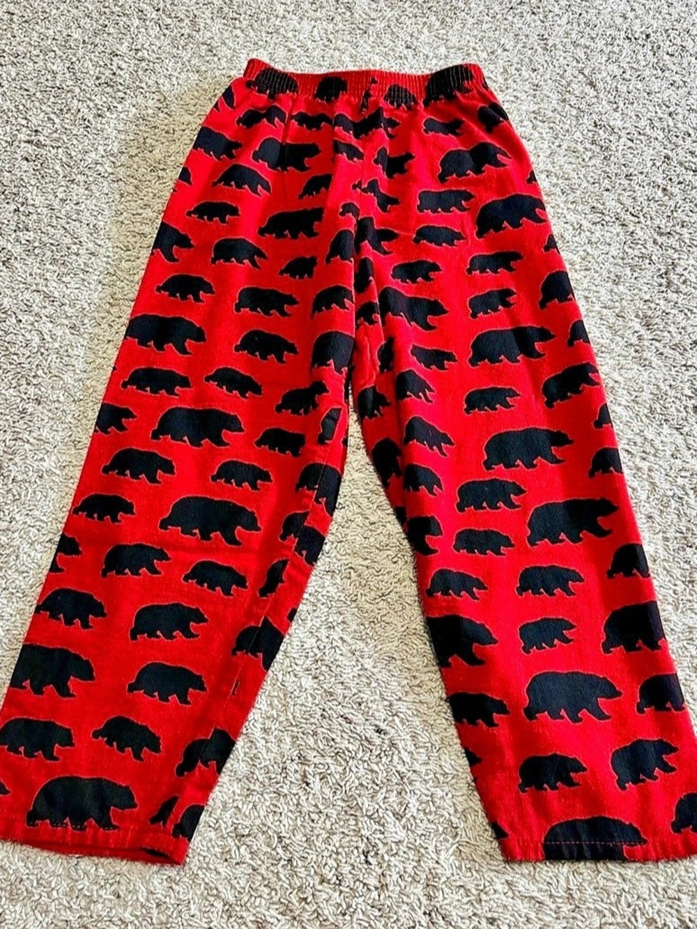 Vintage 80s/90s RedHead Bear Print Cotton Flannel Pajama Pants Men’s L